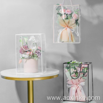 Flower Bouquet Bags Foldable Bloom Transparent For Flowers